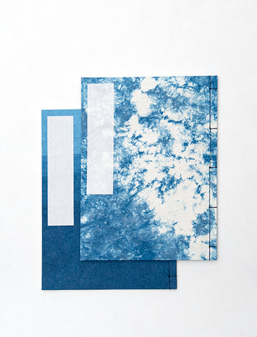Wacho Indigo-dyed Stitched Notebook (2 Covers)