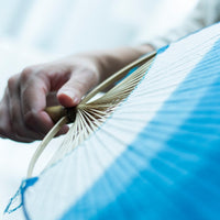Hand Dyed Indigo "Uchiwa" Fans (2 styles)
