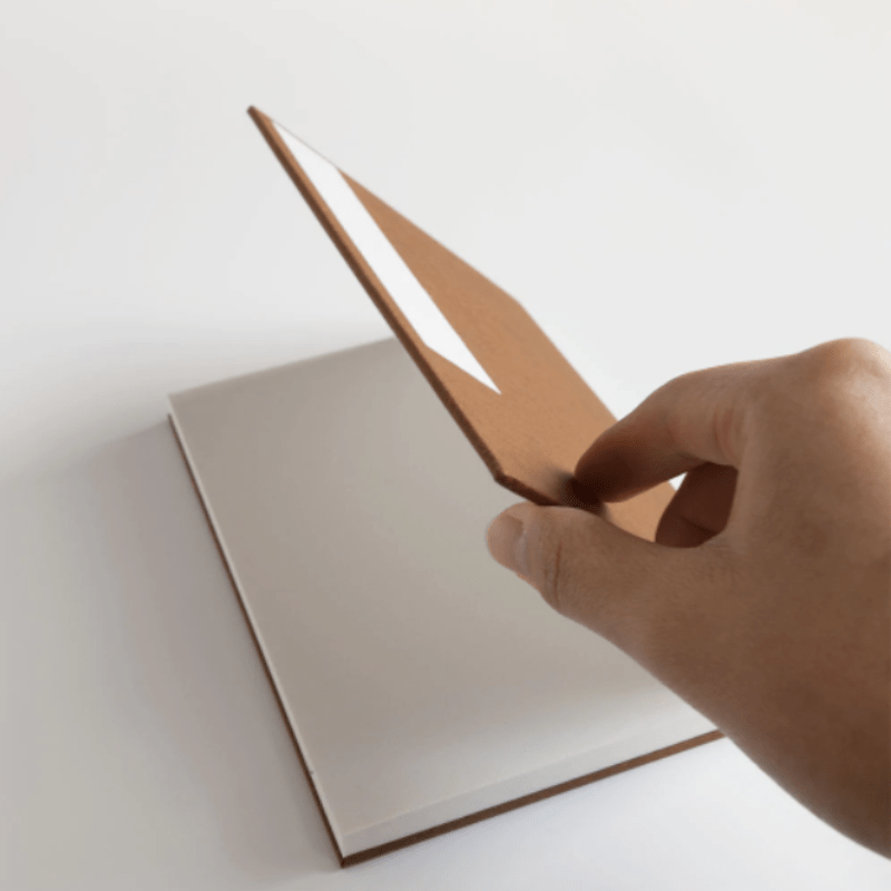 Orihon Persimmon-dyed Accordion Book (3 Covers / 2 sizes)