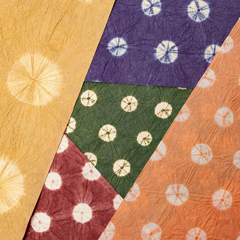 * NEW Hand-dyed Shibori 10-sheet set