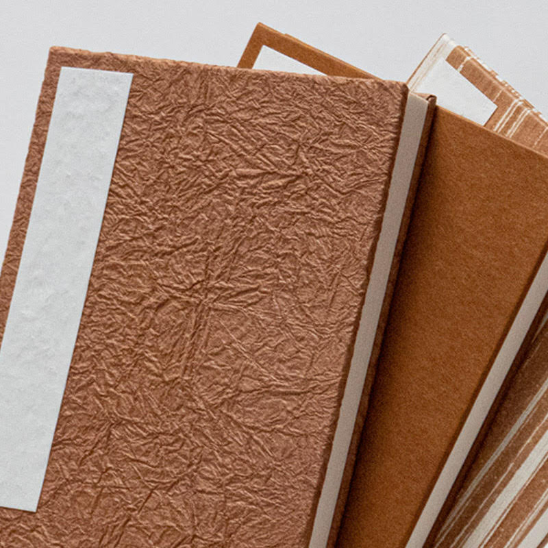 Orihon Persimmon-dyed Accordion Book (3 Covers / 2 sizes)