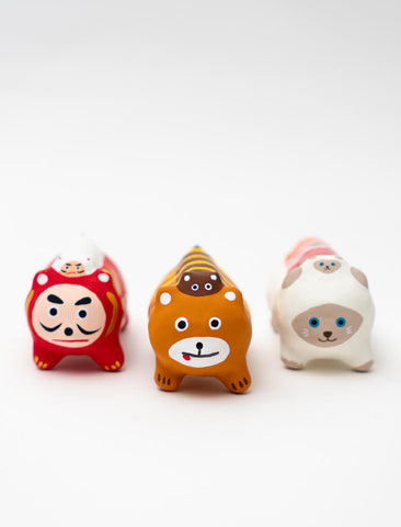 * NEW Handmade Paper Dog Folk Toys