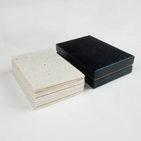 'Urushi' Paper Boxes w/ Mixed Washi (Floral & Basketweave) - awagami factory