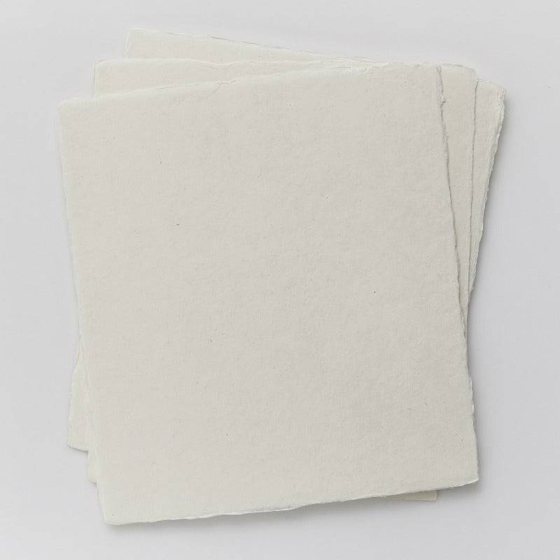 Handmade Tesuki Art Sheets - Thick White (Set of 3) - awagami factory