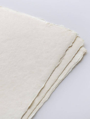 Handmade Tesuki Art Sheets - Thick White (Set of 3) - awagami factory
