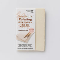 Thick Tesuki Art Cards - White or Natural (Set of 5) - awagami factory