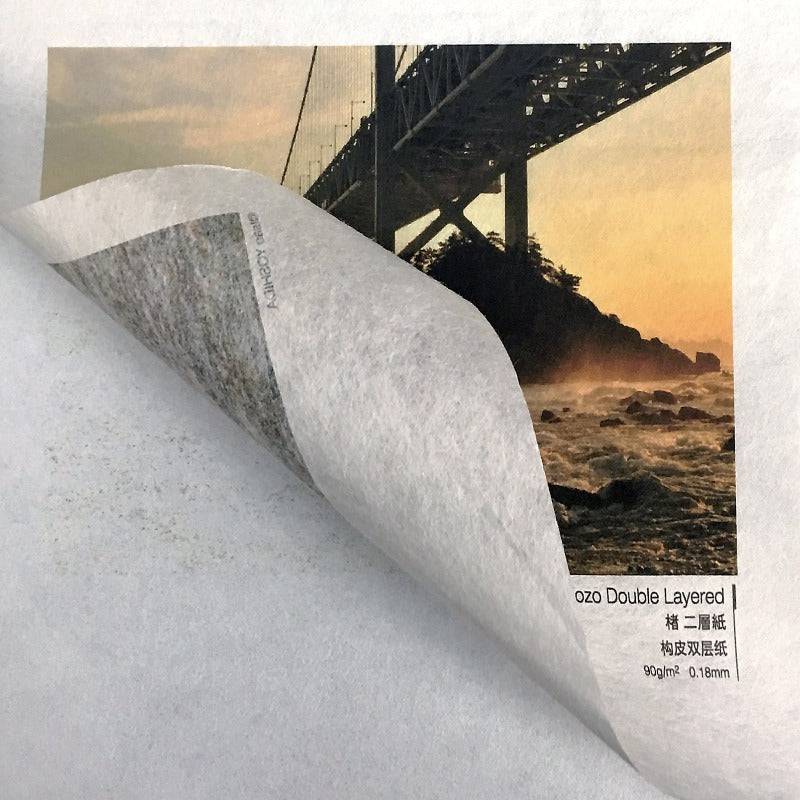 Kozo Double-Layered 96gsm / 30gsm (For Extra-Thin Prints) - awagami factory