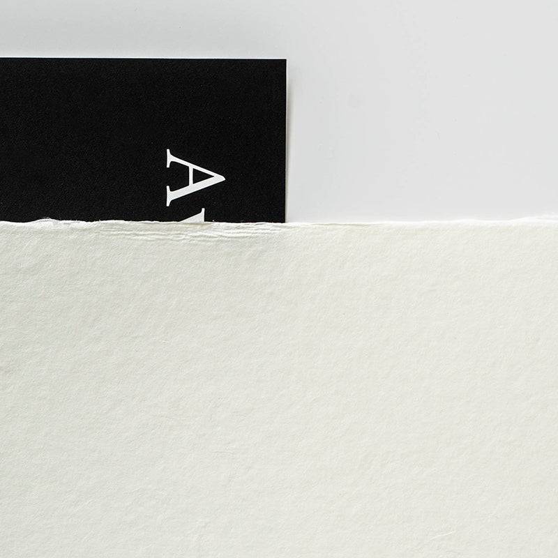 Bizan Handmade Medium 200gsm Natural (Deckle Edges) - awagami factory