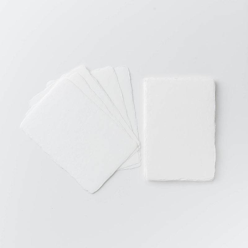Shiramine Handmade Postcards 260gsm White - awagami factory
