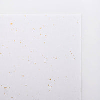 A4 Washi Paper Pack - Fiber, Gold & Silver Inclusions (10 sheets) - awagami factory