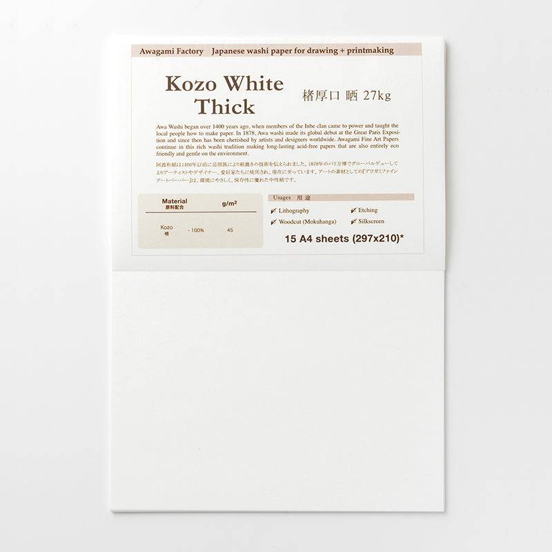 Fine Art Paper Pack (15sheets) Kozo Thick 45gsm - awagami factory