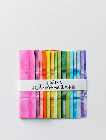Itajime Hand-dyed paper set - awagami factory