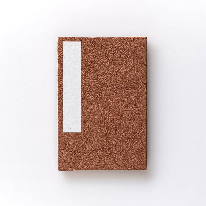 Orihon Persimmon-dyed Accordion Books (Crinkle) - awagami factory