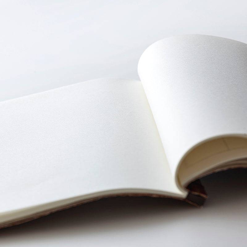 Wacho Hand-dyed Persimmon Notebook - Crinkle Texture - awagami factory