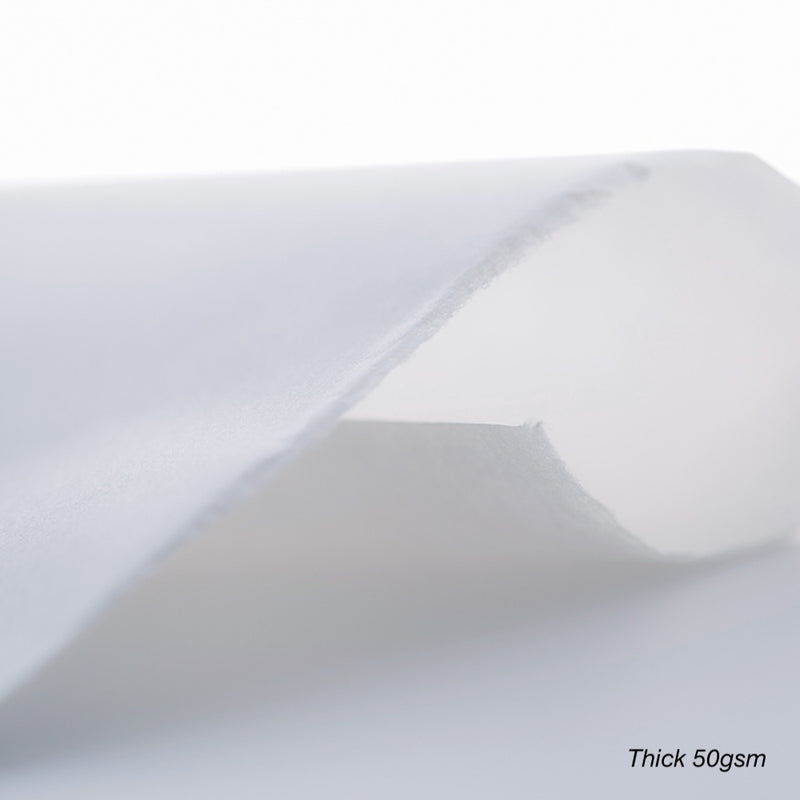 * SALE 50% OFF- Mulberry Bright White (Thick & Thin) Rolls