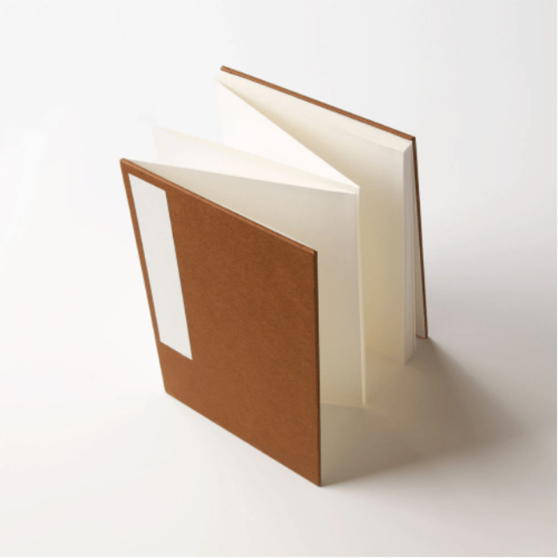 Orihon Persimmon-dyed Accordion Book (3 Covers / 2 sizes)