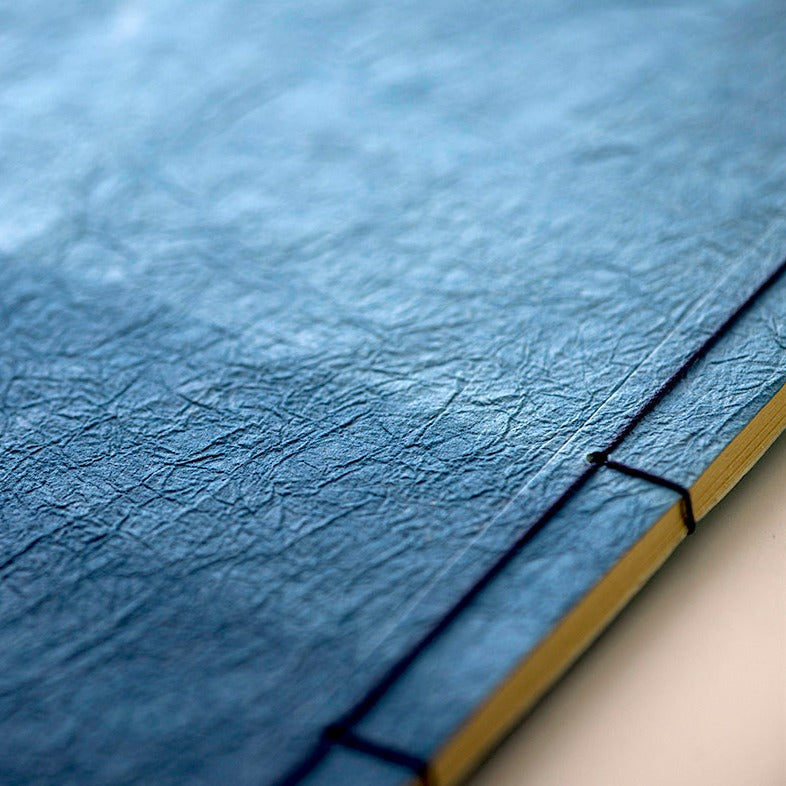 Wacho Indigo-dyed Stitched Notebook (2 Covers)