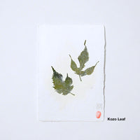 Washi Leaf Cards (Set of 3)