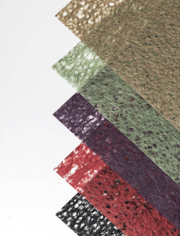 Asarakusui Colored Hemp Papers (2 sheets per color) - awagami factory