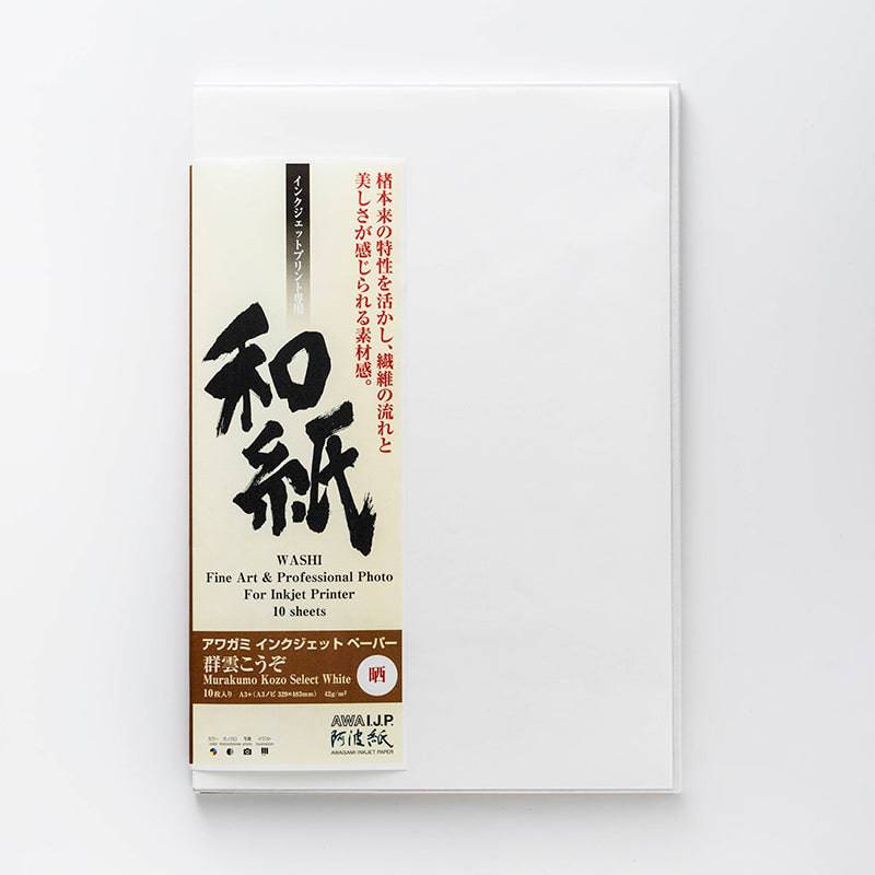 Murakumo Kozo 42gsm White (Parchment-like) - awagami factory