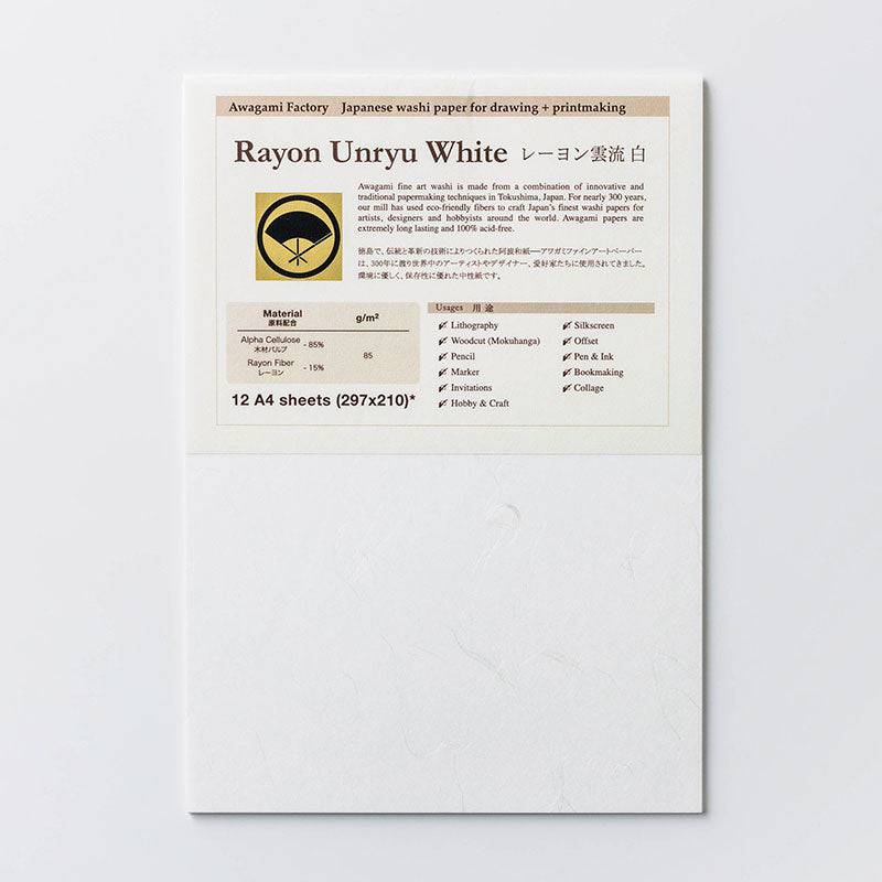 Fine Art Paper Pack (12 Sheets) - Rayon Unryu 85gsm - awagami factory