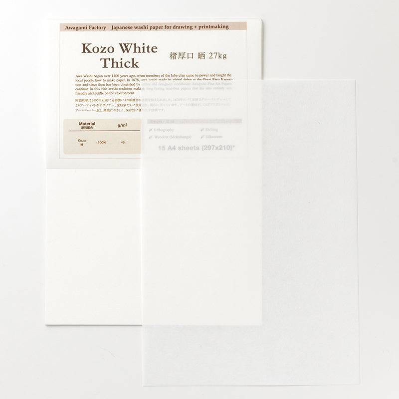 Fine Art Paper Pack (15sheets) Kozo Thick 45gsm - awagami factory
